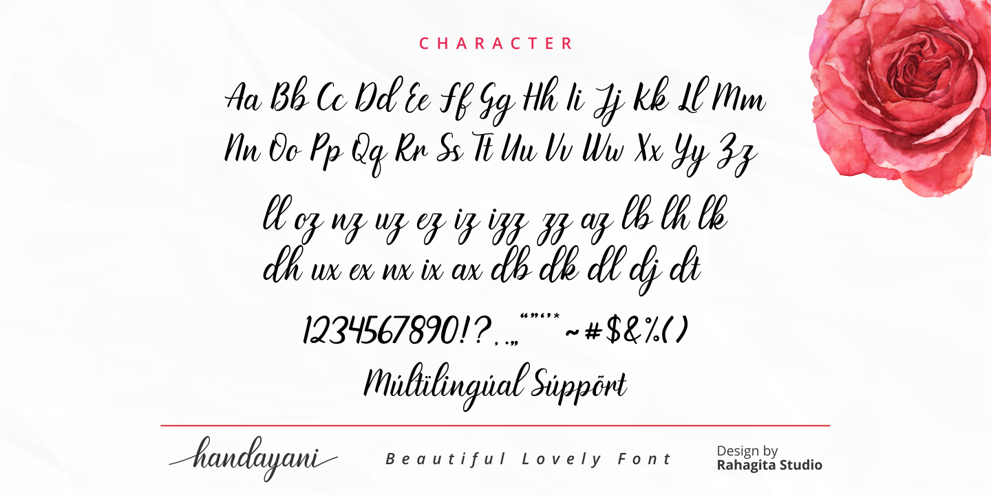 Example font Handayani #4